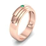 Dais Single Stone Emerald Ring (0.03 CTW) Perspective View