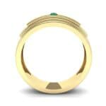 Dais Single Stone Emerald Ring (0.03 CTW) Side View