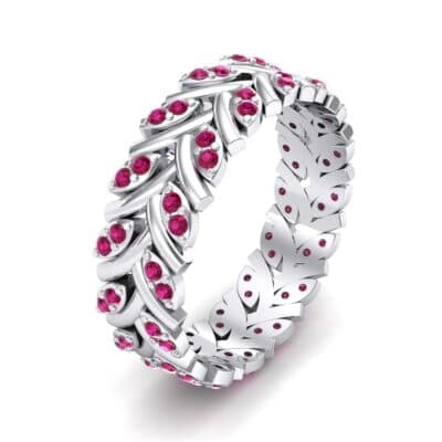 Marquise Twig Ruby Ring (0.39 CTW) Perspective View