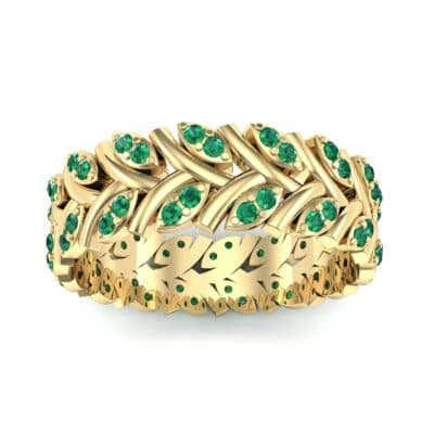 Marquise Twig Emerald Ring (0.39 CTW) Top Dynamic View