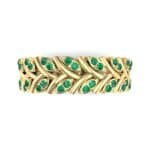 Marquise Twig Emerald Ring (0.39 CTW) Top Flat View