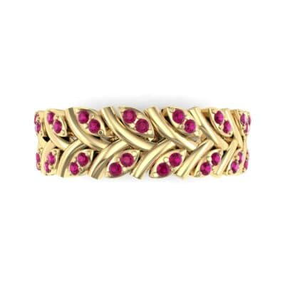Marquise Twig Ruby Ring (0.39 CTW) Top Flat View