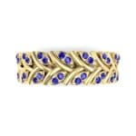 Marquise Twig Blue Sapphire Ring (0.39 CTW) Top Flat View