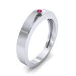 Vault Solitaire Ruby Ring (0.02 CTW) Perspective View