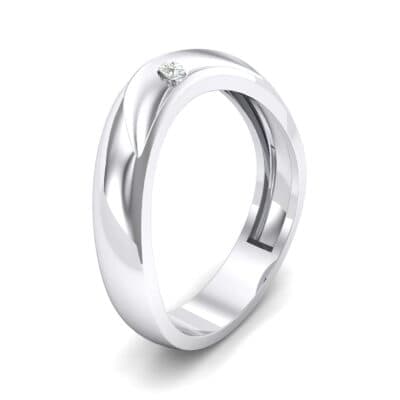 Eclipse Solitaire Crystal Ring (0.04 CTW) Perspective View
