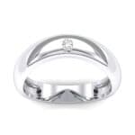 Eclipse Solitaire Crystal Ring (0.04 CTW) Top Dynamic View