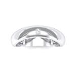Eclipse Solitaire Crystal Ring (0.04 CTW) Top Flat View