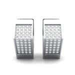 Square Pave Diamond Huggie Earrings (0.4 CTW) Side View
