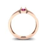 Centerpoint Ruby Engagement Ring (0.45 CTW) Side View