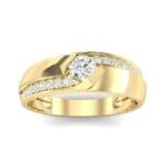 Pave Passage Diamond Engagement Ring (0.45 CTW) Top Dynamic View