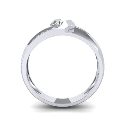Pave Passage Diamond Engagement Ring (0.45 CTW) Side View