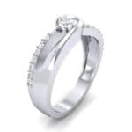 Harmony Diamond Bypass Engagement Ring (0.38 CTW) Perspective View