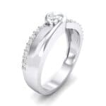 Harmony Crystal Bypass Engagement Ring (0.38 CTW) Perspective View