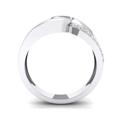 Harmony Crystal Bypass Engagement Ring (0.38 CTW) Side View
