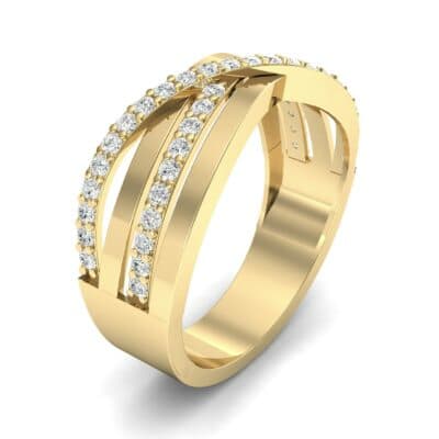 Split-Shank Overpass Diamond Ring (0.64 CTW) Perspective View