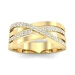 Split-Shank Overpass Diamond Ring (0.64 CTW) Top Dynamic View