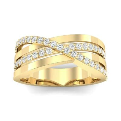 Split-Shank Overpass Diamond Ring (0.64 CTW) Top Dynamic View