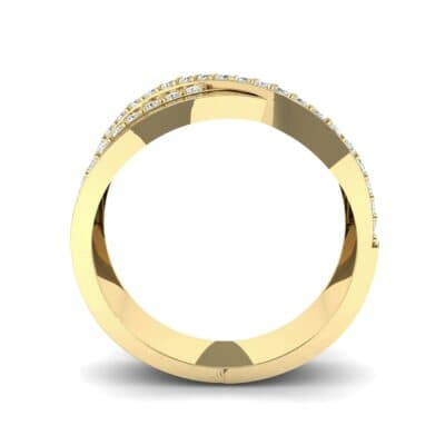 Split-Shank Overpass Diamond Ring (0.64 CTW) Side View