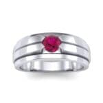 Elevation Solitaire Ruby Ring (0.32 CTW) Top Dynamic View