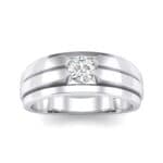 Elevation Solitaire Crystal Ring (0.32 CTW) Top Dynamic View