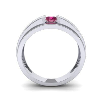 Elevation Solitaire Ruby Ring (0.32 CTW) Side View