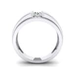 Elevation Solitaire Crystal Ring (0.32 CTW) Side View