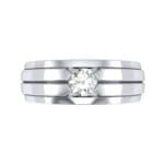 Elevation Solitaire Diamond Ring (0.32 CTW) Top Flat View