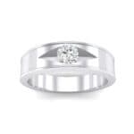 Sunken Solitaire Crystal Ring (0.22 CTW) Top Dynamic View