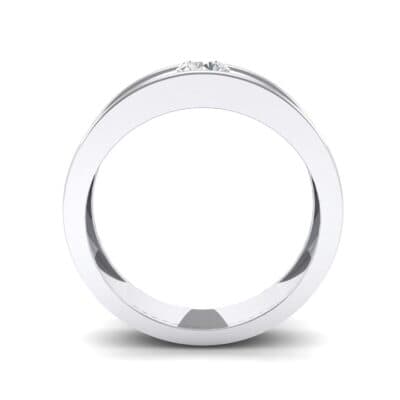 Sunken Solitaire Crystal Ring (0.22 CTW) Side View