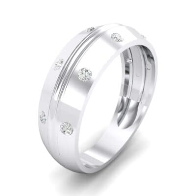 Canal Burnish Crystal Ring (0.16 CTW) Perspective View
