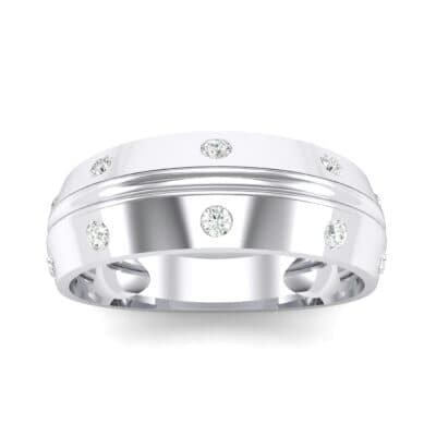 Canal Burnish Crystal Ring (0.16 CTW) Top Dynamic View
