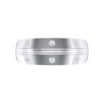 Canal Burnish Crystal Ring (0.16 CTW) Top Flat View