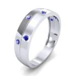 Starlight Split Band Blue Sapphire Ring (0.21 CTW) Perspective View