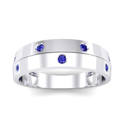 Starlight Split Band Blue Sapphire Ring (0.21 CTW) Top Dynamic View