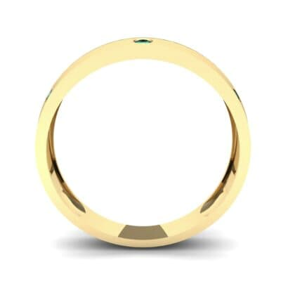Starlight Split Band Emerald Ring (0.21 CTW) Side View