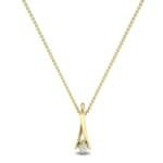 Fold Over Diamond Pendant (0.05 CTW) Perspective View