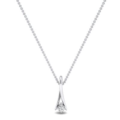 Fold Over Diamond Pendant (0.05 CTW) Perspective View