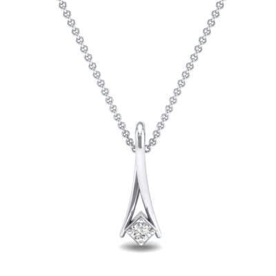 Fold Over Diamond Pendant (0.05 CTW) Top Dynamic View