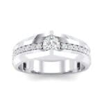 Pave Apex Crystal Engagement Ring (0.41 CTW) Top Dynamic View