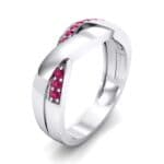 Curved Intertwine Ruby Ring (0.26 CTW) Perspective View