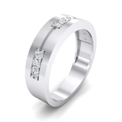 Pave Node Crystal Ring (0.27 CTW) Perspective View