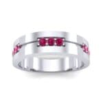 Pave Node Ruby Ring (0.27 CTW) Top Dynamic View