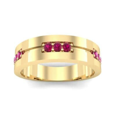Pave Node Ruby Ring (0.27 CTW) Top Dynamic View