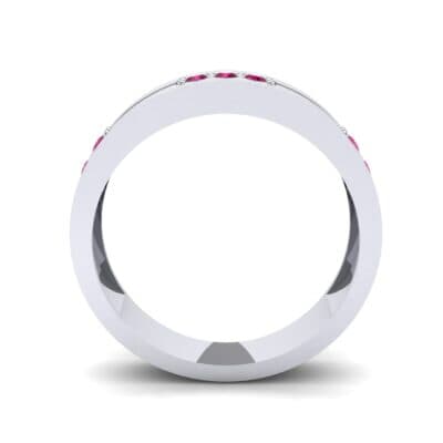 Pave Node Ruby Ring (0.27 CTW) Side View