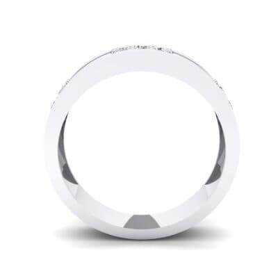 Pave Node Crystal Ring (0.27 CTW) Side View