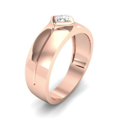 Wide Compass Solitaire Diamond Ring (0.25 CTW) Perspective View