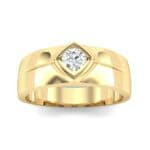 Wide Compass Solitaire Diamond Ring (0.25 CTW) Top Dynamic View