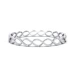 Pave Eternity Crystal Bangle (2.85 CTW) Perspective View