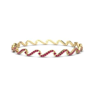 Pave Tidal Ruby Bangle (1.91 CTW) Perspective View