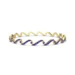 Pave Tidal Blue Sapphire Bangle (1.91 CTW) Perspective View